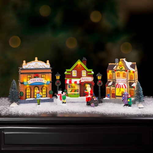 Christmas led village scene - christmas,