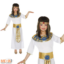 Egyptian Queen Girls Fancy Dress Cleopatra Ancient Egypt Goddess Kids Costume
