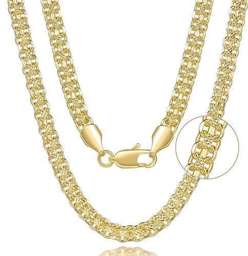 14k gold cuban link chain - gp,