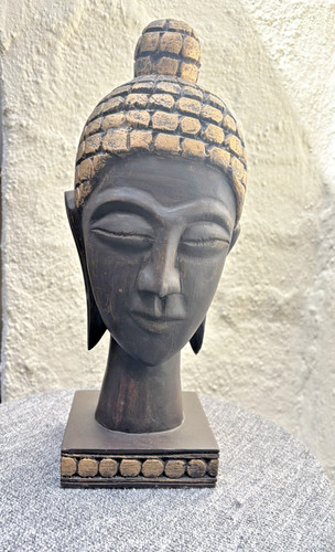 Large wooden carved figure