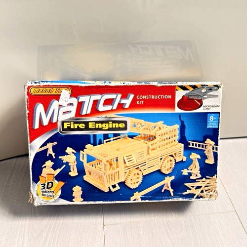 Match tech fire engine wooden - tech,