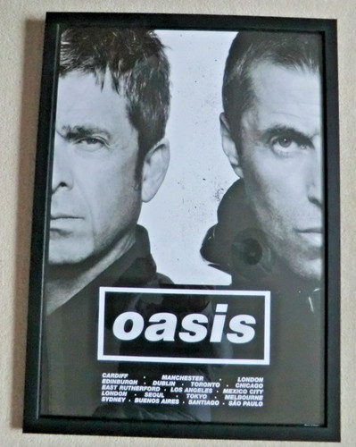 Oasis official tour framed - oasis,