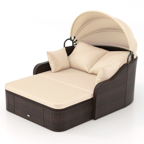 Patio rattan daybed - pe,