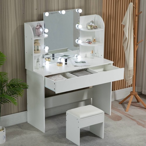 Dressing table set stool - table, w/stool