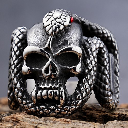 Gothic skull red eye - red,