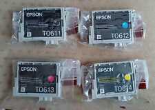 4 x Genuine Epson T0615 Ink Cartridge T0611 T0612 T0613 T0614