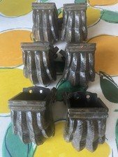 Antique / Vintage Brass Claw Foot Heavy Duty Brass Castors Set Of Six