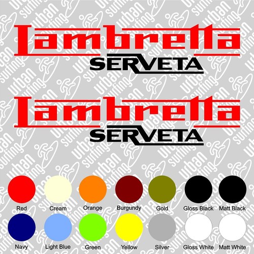 Lambretta serveta sal stickers - lambretta,