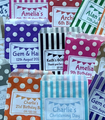 Personalised sweet bags - personalised, candy