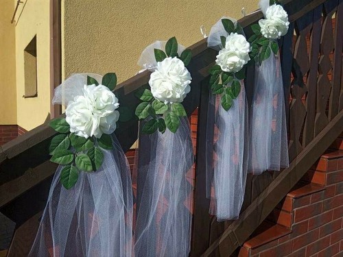 Pcs wedding pew decoration - 5,