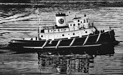 Giant lazy allen tug boat - tug,