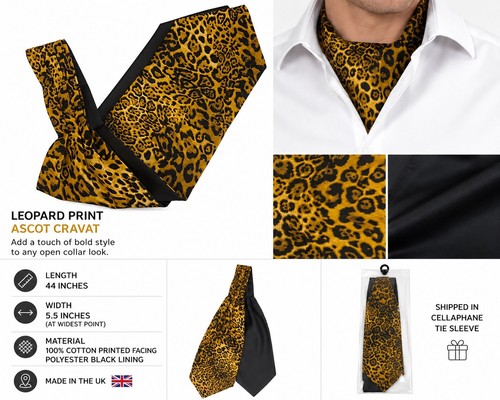 Leopard print ascot day - print,