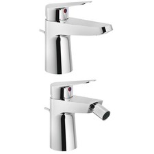 Set miscelatori lavabo e bidet Nobili Hof cromati 