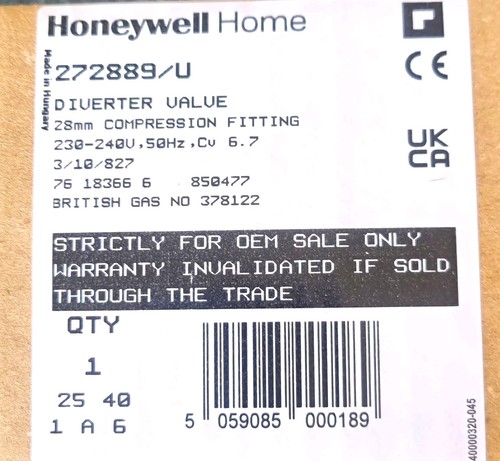 Honeywell home diverter - diverter, valve
