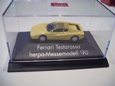 Herpa PC model Ferrari Testarossa trade fair model '90 in showcase with original packaging 1:87 ho