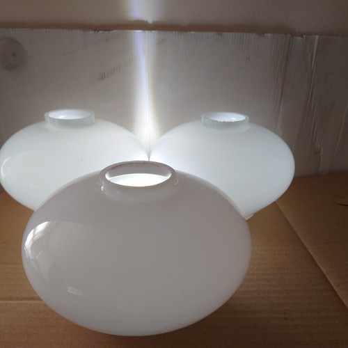 White glass globe lamp - glass, shades