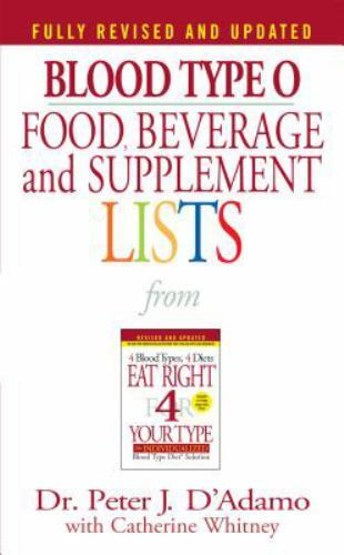 Blood type food beverage - o,