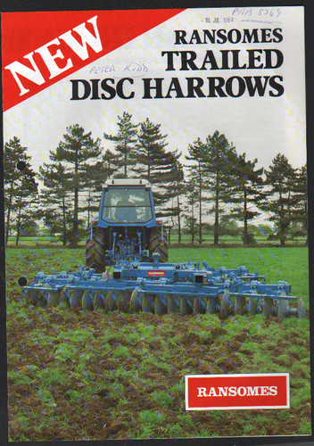 Ransomes trailed disc harrows - ransomes,