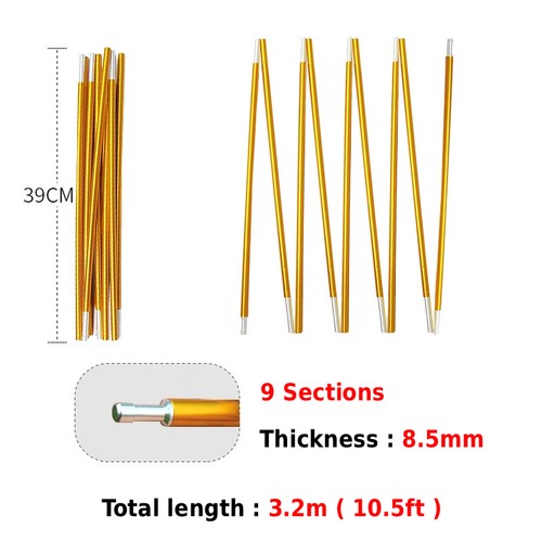 Aluminium alloy tent pole - alloy,