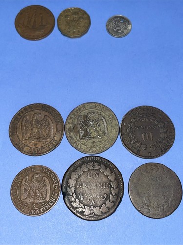 French coins napoleon iii - 6,