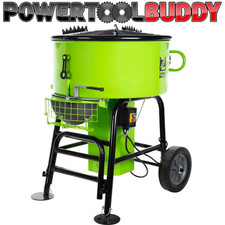 Cement Mixer Forced Action Mixer ZWM120 120L 1100W Concrete Or Resin Paddle 240V