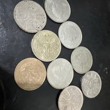 £5 collection x9 inc rare ISLE OF MAN £5 COIN 1993 NIGEL MANSELL