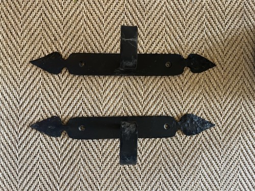 Pair vintage wrought - vintage, iron