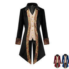 Renaissance Men Tailcoat Rococo Coat Victorian Jacket Pirate Steampunk Jacket