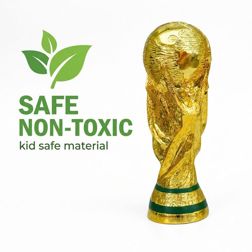 Gold football trophy replica - football,