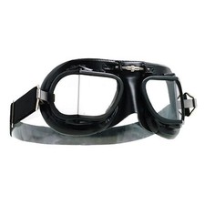 Halcyon Mark 9 Classic Racing Goggles - Black Premium Leather