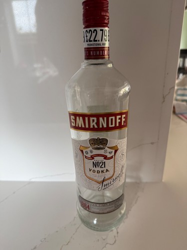Smirnoff vodka empty - smirnoff,