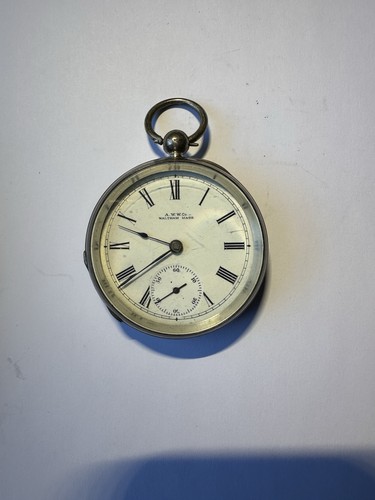 Silver pocket watch - pocket, a