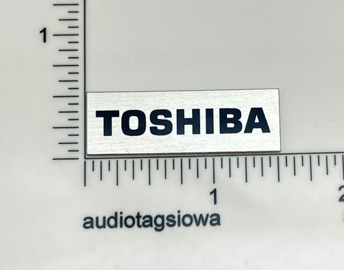 Toshiba turntable badge logo - turntable,