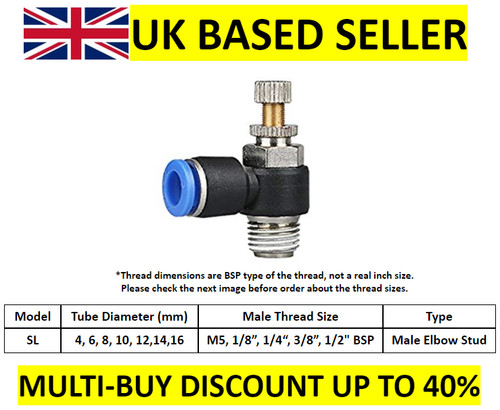 Pneumatic push fitting air - push,