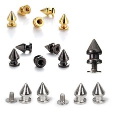 50/100x 7mm Punk Cone Spikes