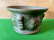 Small bronze mortar - a,