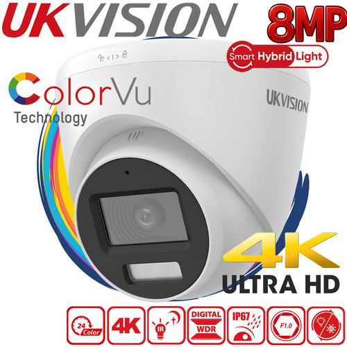 Hikvision 8mp colorvu cctv - colorvu,