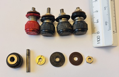 Speaker binding posts hex - 5,