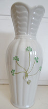 Belleek Shamrock Vase - 9"