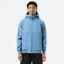 Men's Weekend Offender Sulta Softshell Bomber Jacket in Blue