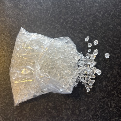 Clear crushed glass chippings - crushed,