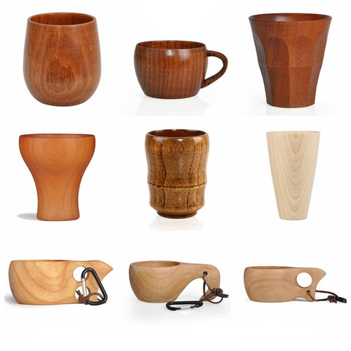 Wooden handcraft cup milk - wooden,