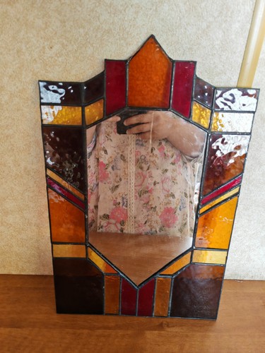 Art deco style stained - art, lead