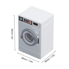 Miniature Washing Machine 1/12 Scale Lifelike Decorative Miniature Washer