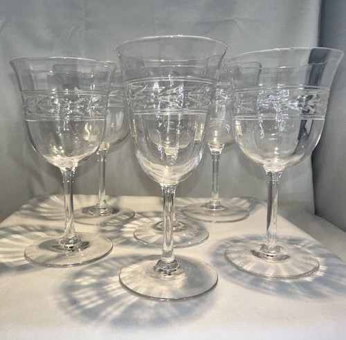 Crystal sherry glasses 6 - sherry, x