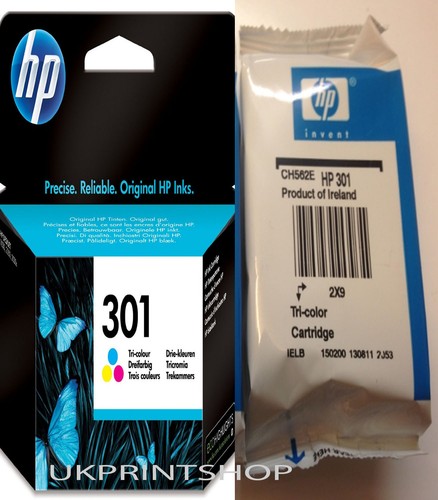 Original 301 colour ink - original, hp