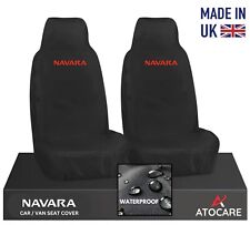 FITS NISSAN NAVARA D40/NP300 SEAT COVERS x 2 ALL YEARS WATERPROOF HEAVY DUTY