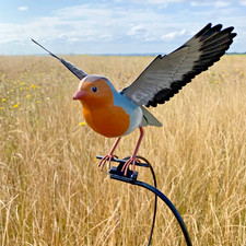 Rocking Robin Balancing Bird Rocker Garden Ornament Decoration Stake