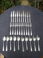 30 Pieces of Vintage Somerset School Meals Cutlery Savoy Firth Stainless Steel