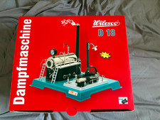 Wilesco D18 Dampfmaschine Stationary Engine Live Steam With Box And Accessories